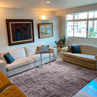 Tapete Felpudo Cinza Antiderrapante Casa Dona para Sala e Quarto