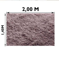 Tapete Felpudo Cinza Antiderrapante Casa Dona para Sala e Quarto