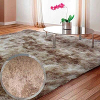 Tapete Peludo Aconchego Bege Casa Dona 2,00x2,50m Macio para Sala