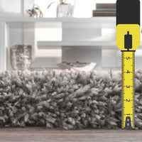 Tapete Felpudo Cinza Antiderrapante Casa Dona para Sala e Quarto