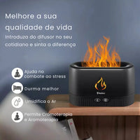 Umidificador Difusor de Aromas Lareira Aromaterapia