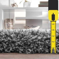 Tapete de Sala Peludo Fofinho Cinza Casa Dona 1,00x1,50m