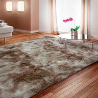 Tapete Peludo Aconchego Bege Casa Dona 2,00x2,50m Macio para Sala